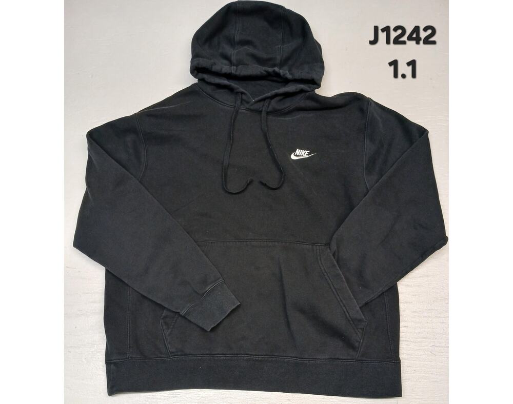 NIKE (Large) Black Pocket Pullover Hoodie Sweater